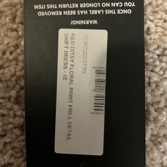 Pretty little thing red ditsy dress us size 8 - Picture 5 of 7